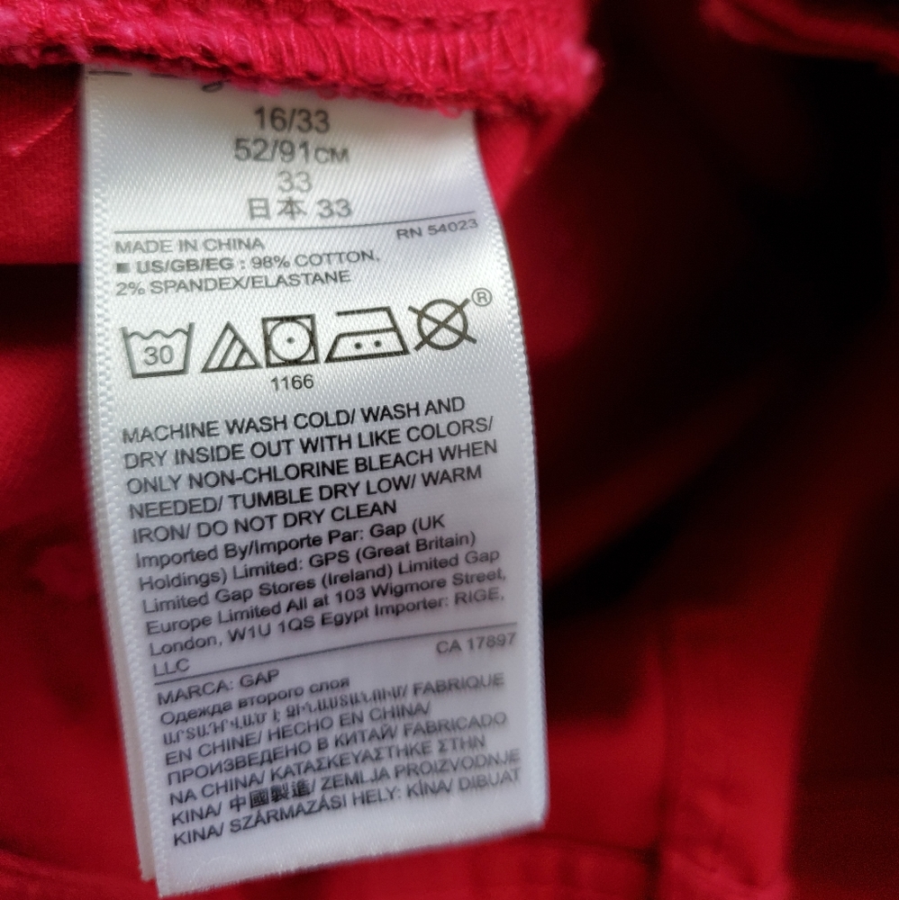 Gap skinny mid rise crop legging jeans, 38", pink - Picture 10 of 10